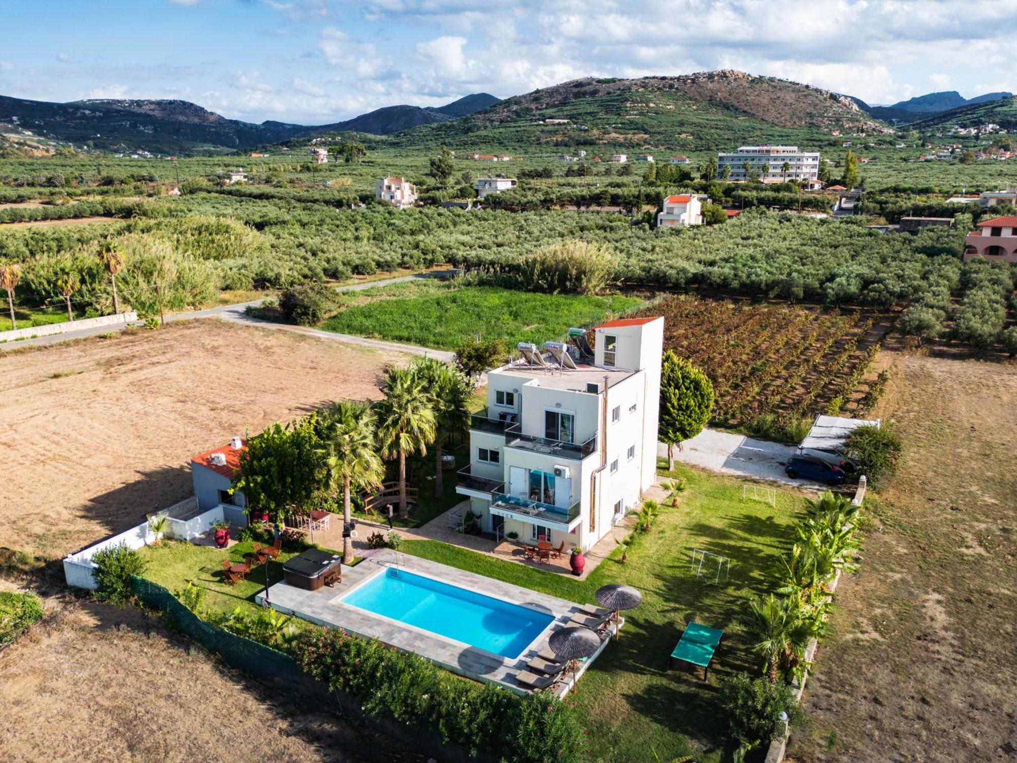 Martimi Apartments - 200M From Drapanias Beach - Pool - Hot Tub - Sauna - Bbq Kíssamos Exterior foto